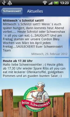 Schweinswirt android App screenshot 1